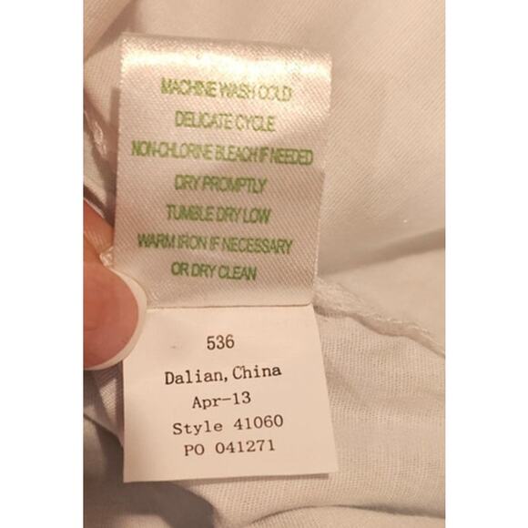 Lilly Pulitzer Skort/Skirt Seashells Coral Zip Back 100% Cotton Ruffle Hem Sz 8 - Picture 10 of 10